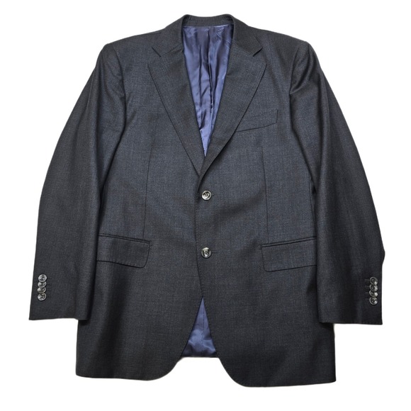 SUITSUPPLY‎ Wool Blazer Jacket Mens 42S Charcoal Grey Super 110s Pure Made Italy